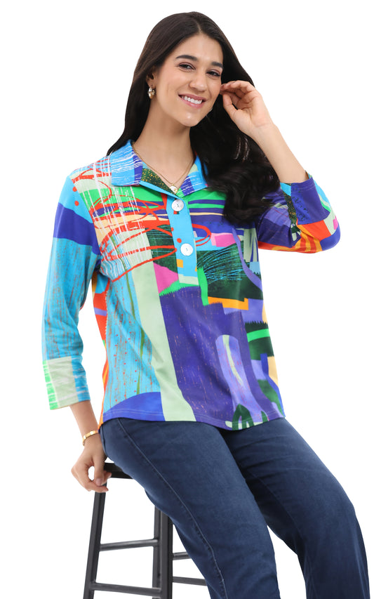 Gracie Placket Top