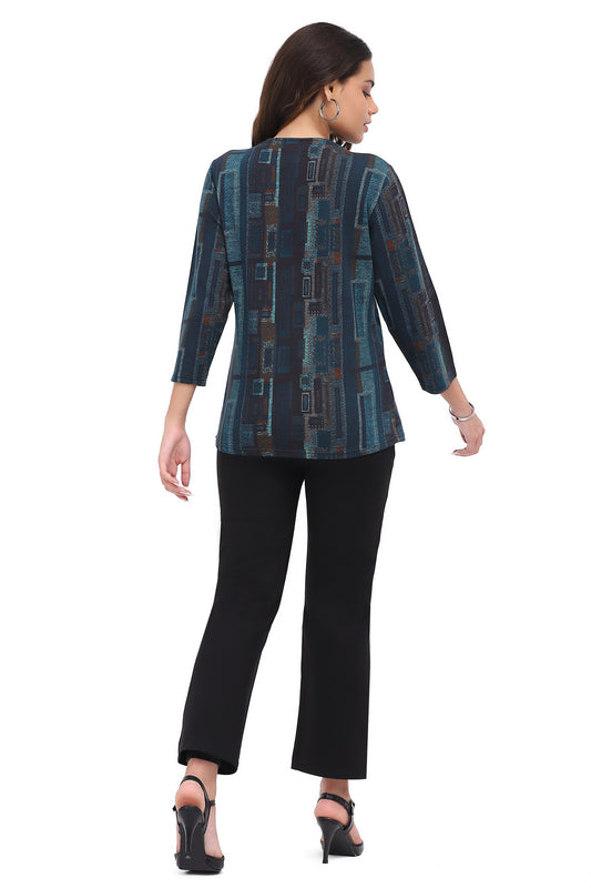 Jolene Geo Print Top