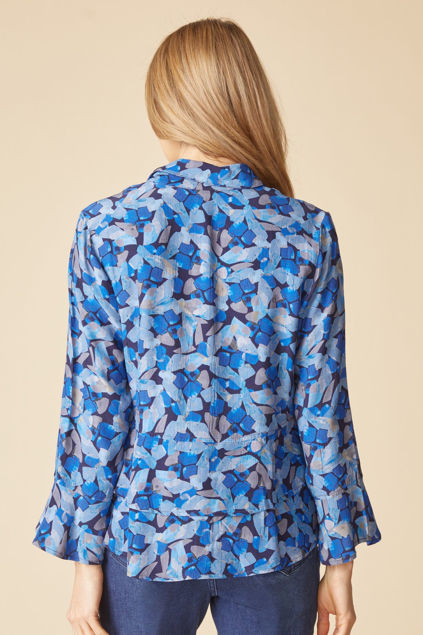 Painted Stones Flounce Shirt