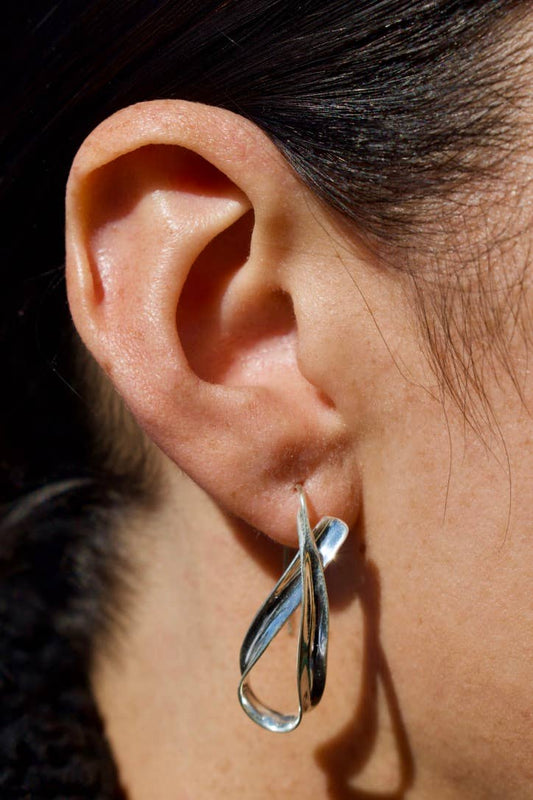 Anticlastic 925 Sterling Silver Earrings