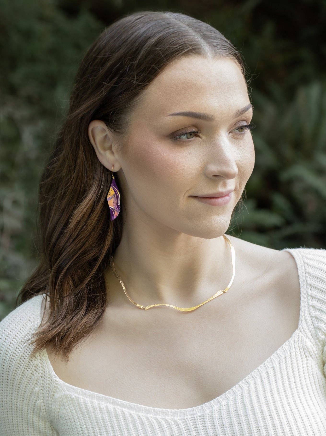 Holly Yashi - Turning Leaf Earrings