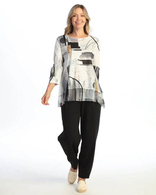 Tango Chiffon Contrast Tunic