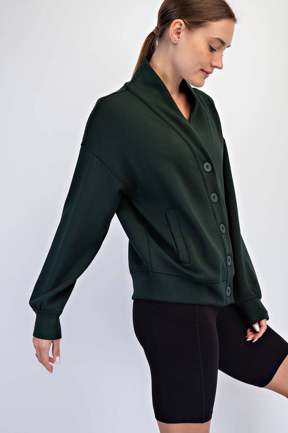Luxe Scuba Cardigan