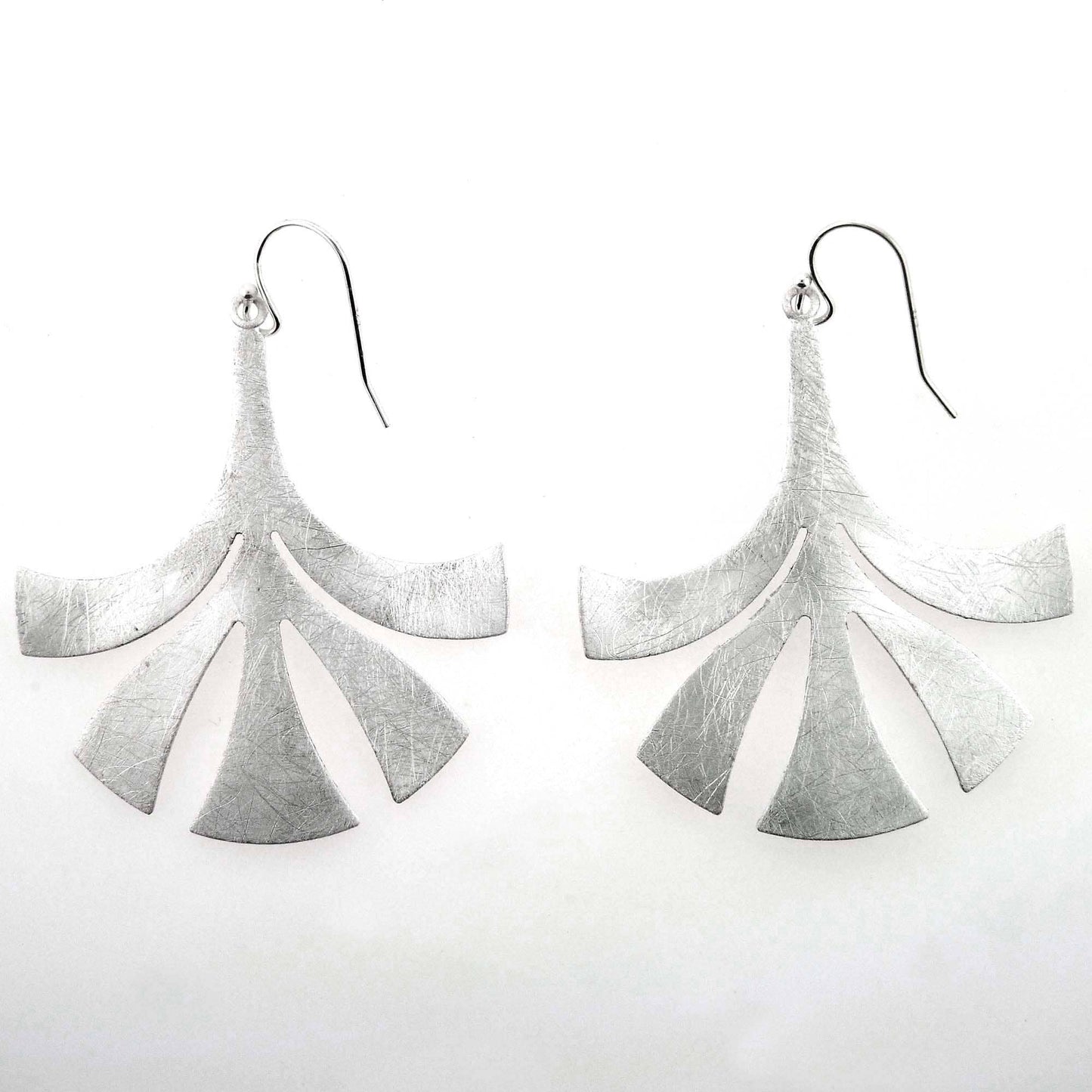 Cut Flared Drop Earrings