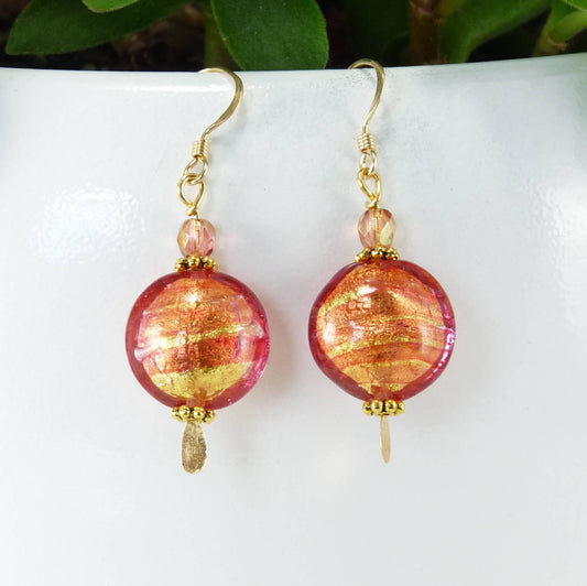 Murano Glass Earrings - 6 Colors