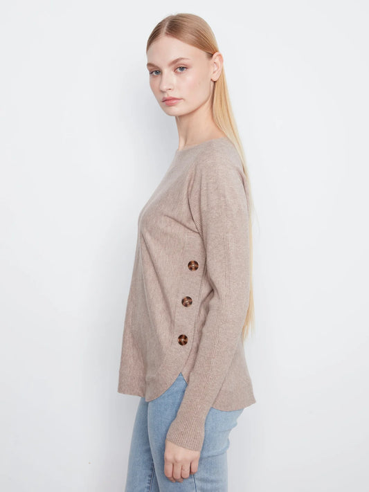 Side Button Sweater