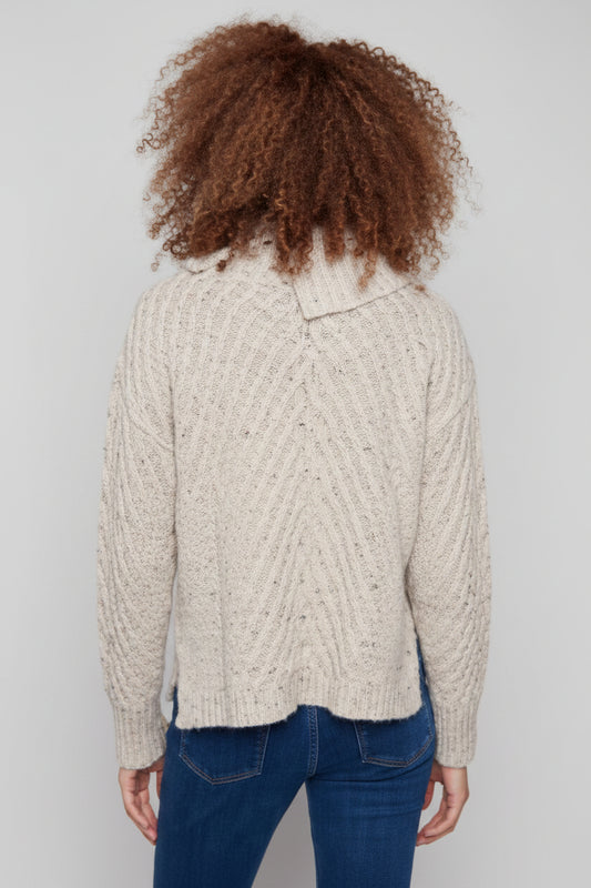 Diagonal Cable Sweater