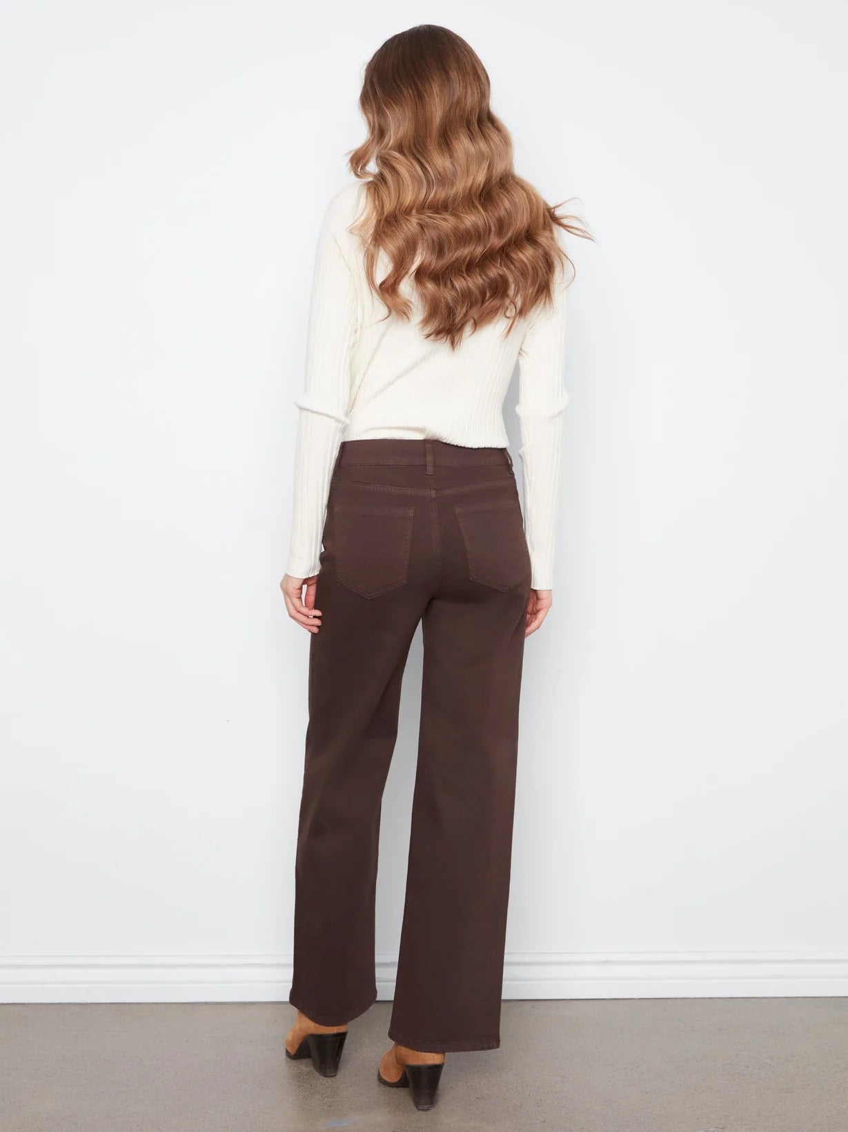 Embroidered Twill Jeans