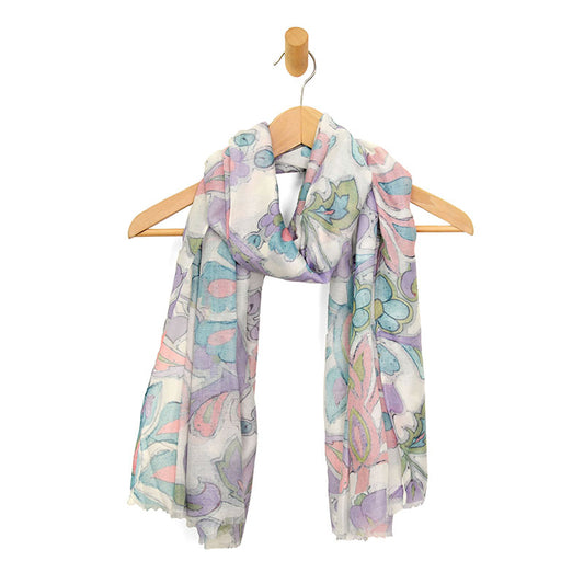 Abstract Daisy Scarf