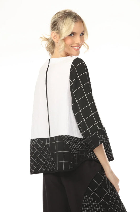 Moonlight Mixed Media Blouse