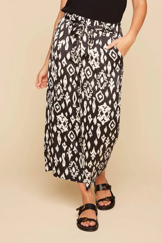 Printed Satin Trousers