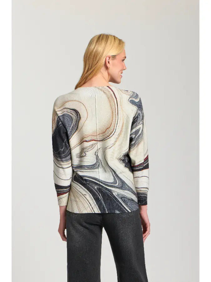 Sunset Marble Pullover