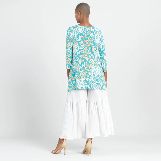 Paisley Lotus Tunic Top