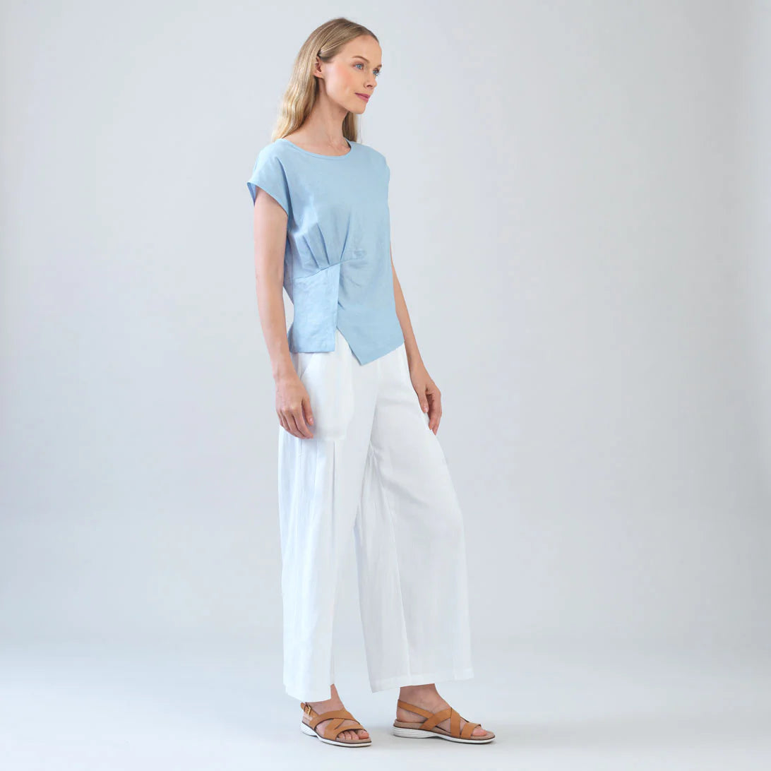 Cap Sleeve Overlay Blouse