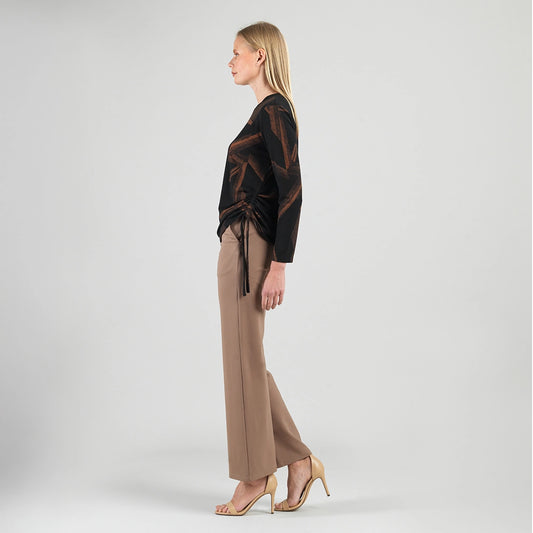 Linear Print Sweater