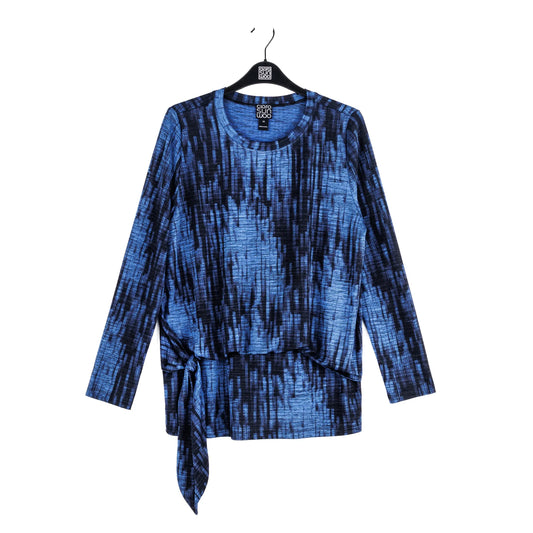 Soft Pleats Print Blouse
