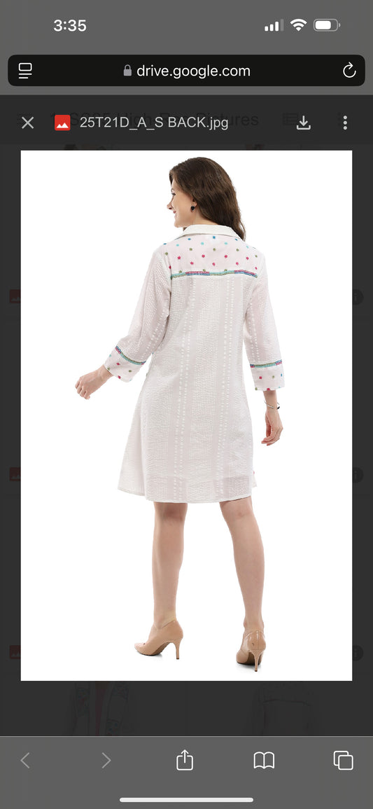 Norma Embroidered Dress/Duster
