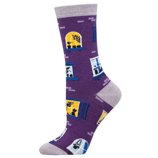 Graphic Bamboo Crew Socks