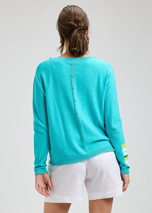 Button Back Pullover