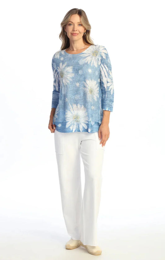 Daisy Pop Mesh Top