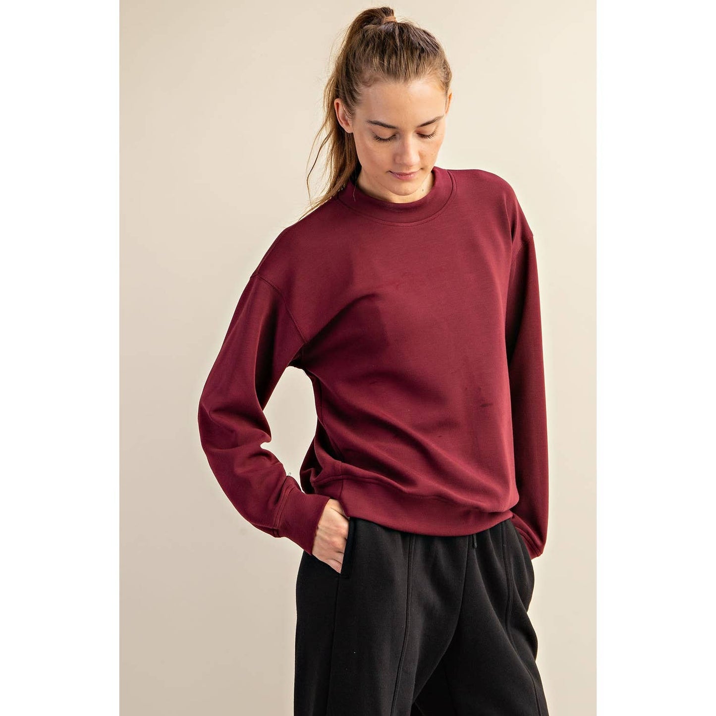 Scuba Mock Neck Pullover