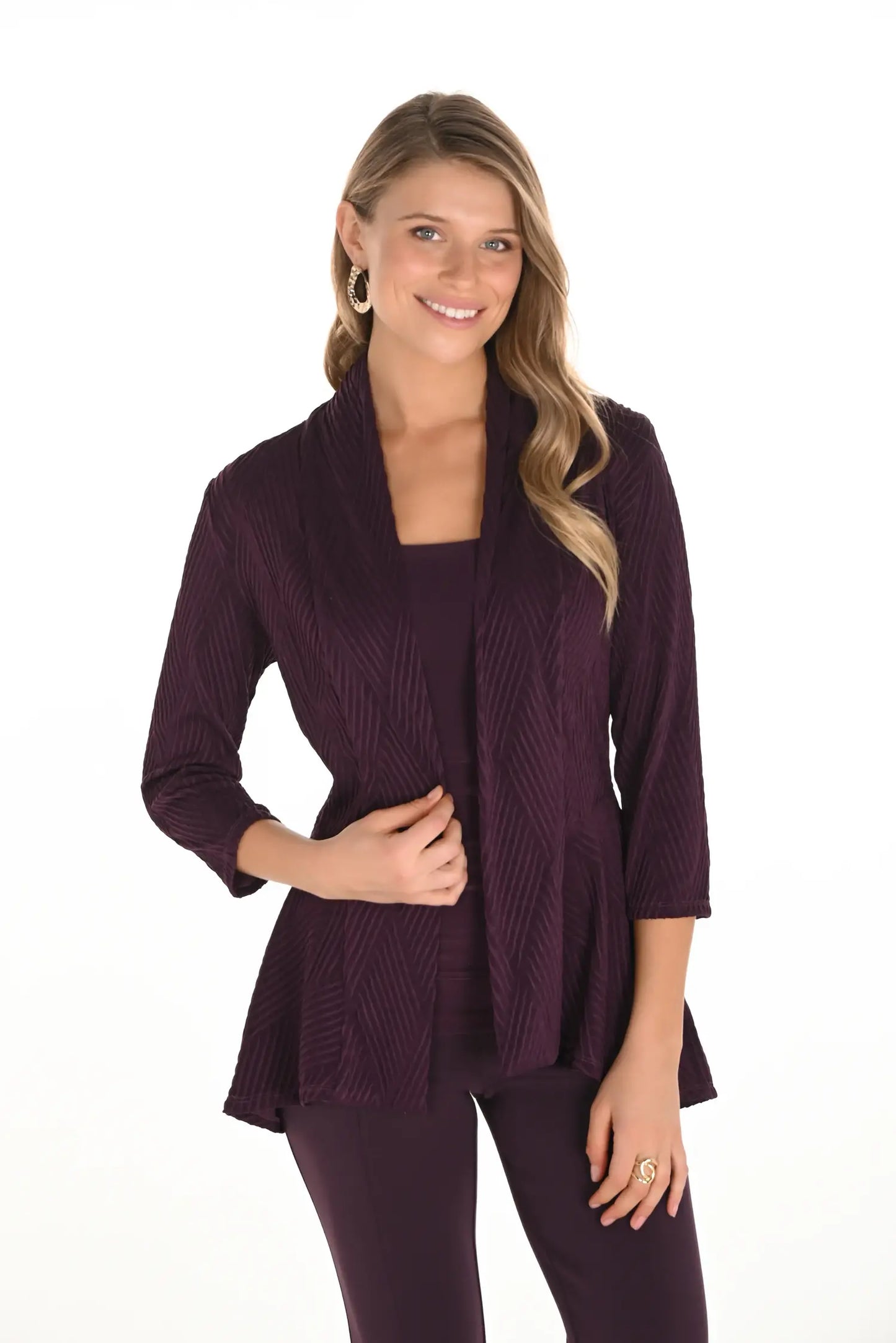 Knit Argyle Throw Over