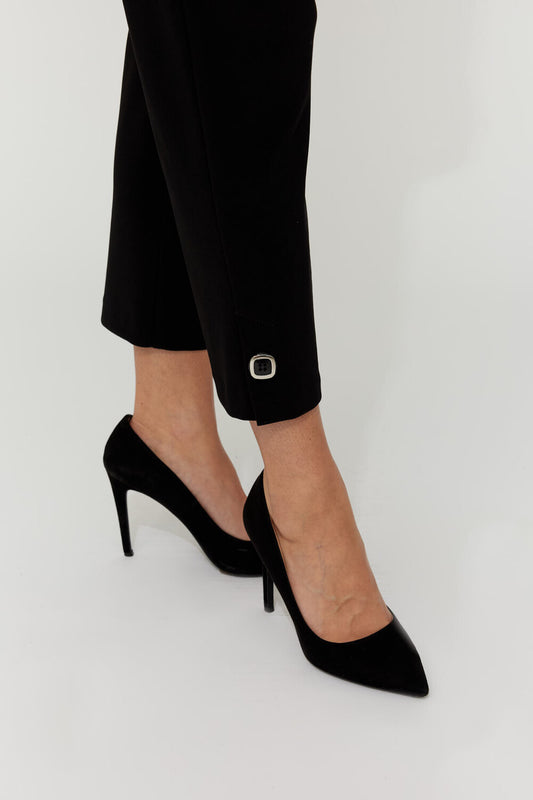 Button Detail Ankle Pant