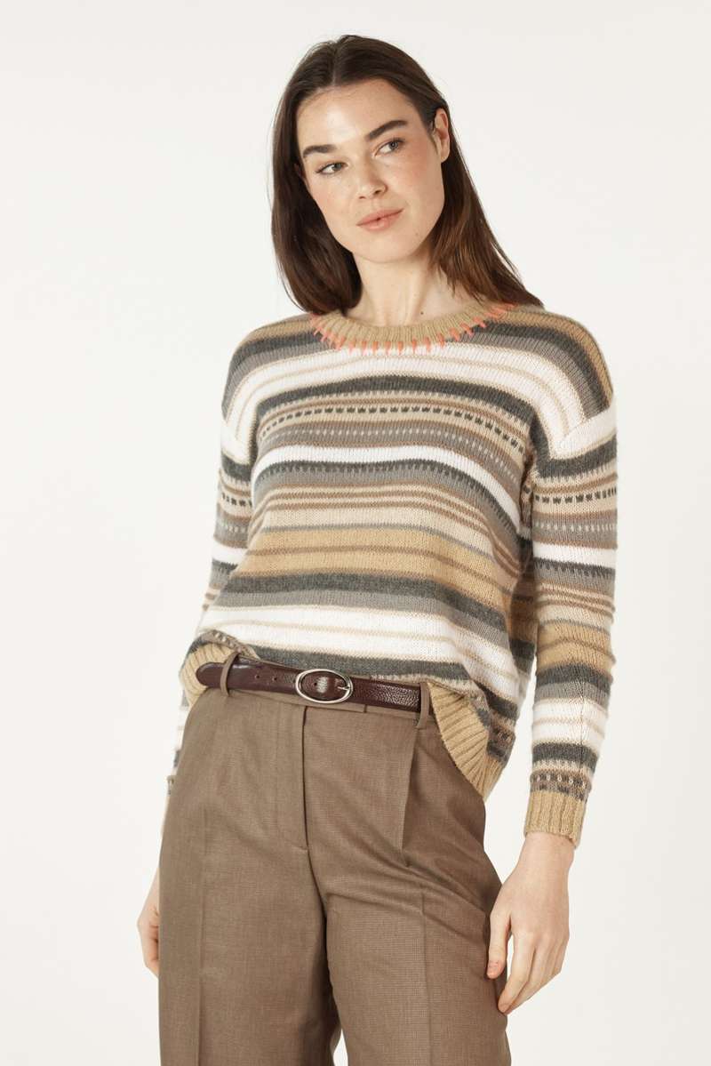 Mohair Stripe Sweater