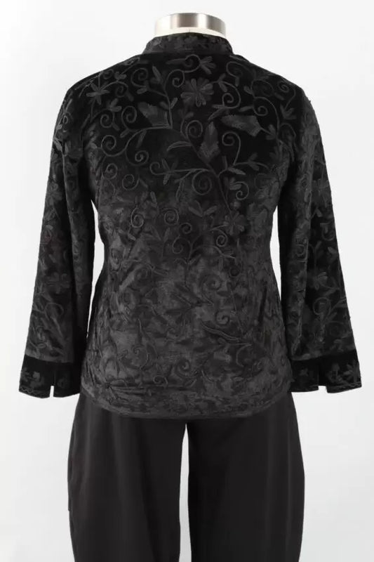 Embroidered Velvet Jacket