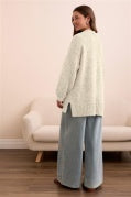 Oversize Puff Sleeve Cardigan