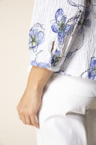 Crinkle Wild Flowers Blouse