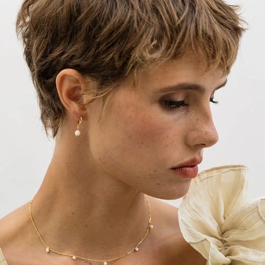 Freshwater Pearl Huggies