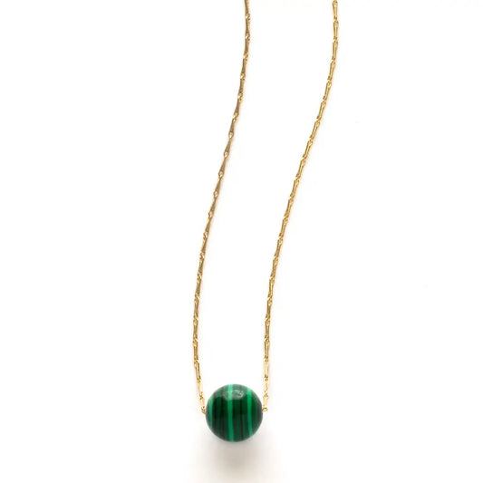 Gemstone Ball Necklace