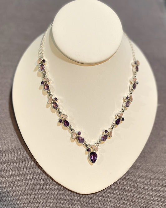 925 Sterling & Stone Statement Necklace