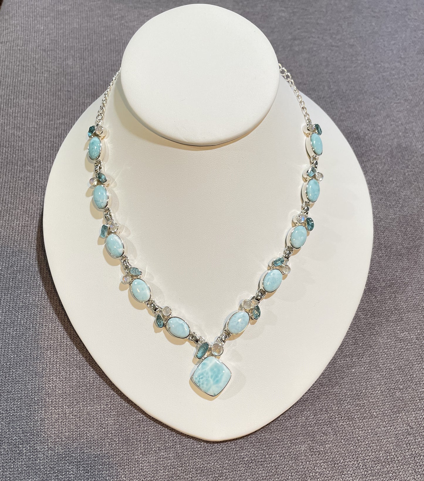 925 Sterling & Stone Statement Necklace