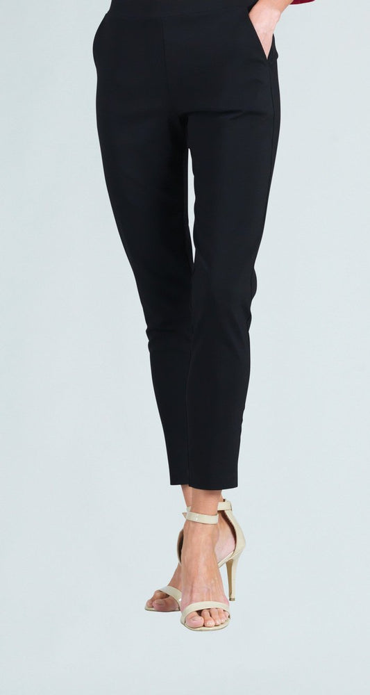 Clara Sunwoo skinny pull on techno ankle pant with pockets black