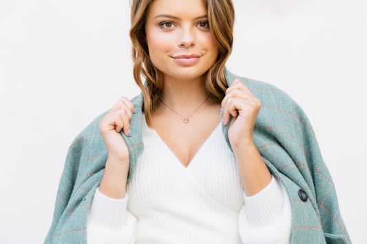 Soulku Soul - Full Teardrop Necklace adjustable nylon cord necklace semi-precious stone birthstone hand made in USA for girls women