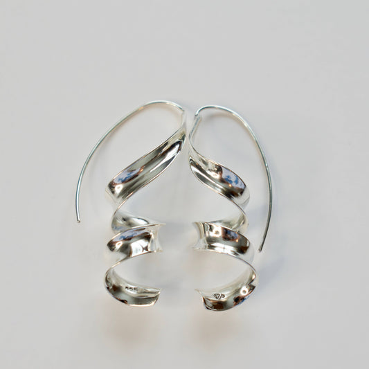 Anticlastic 925 Sterling Silver Earrings