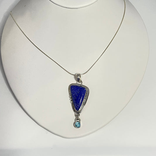 925 Sterling Lapis Lazuli Pendant