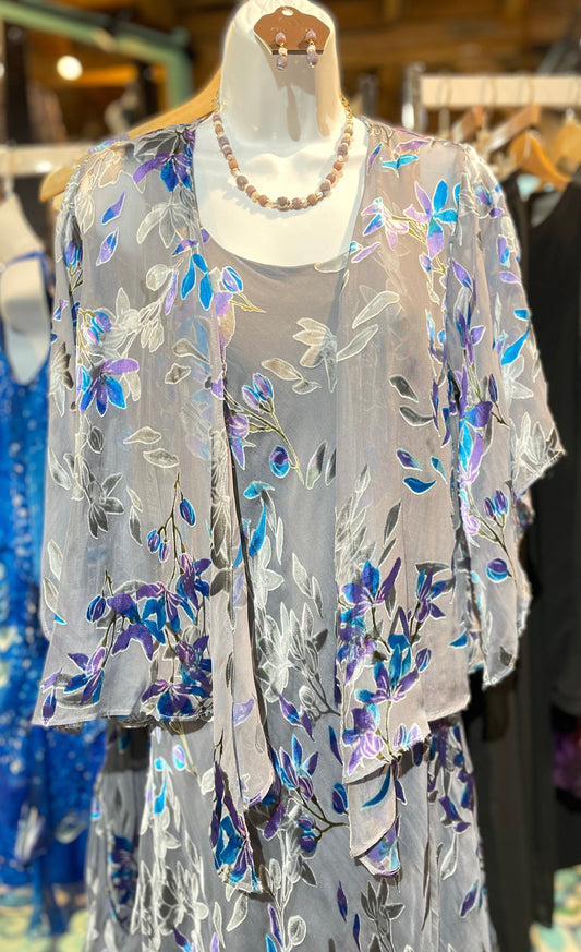 Hand-painted Silk Jacket