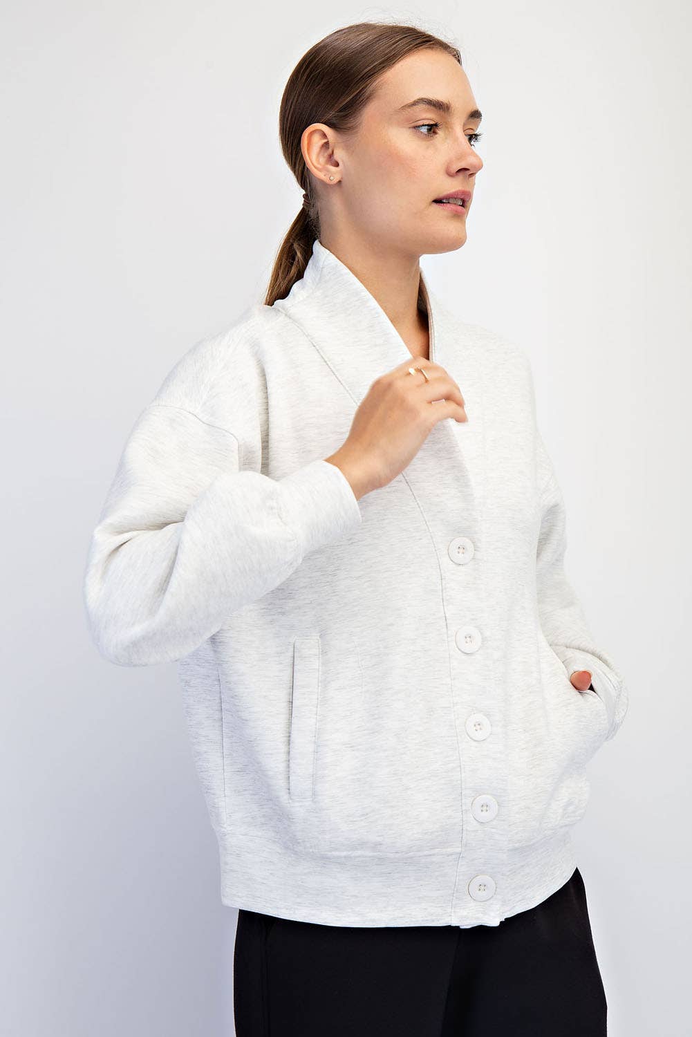 Luxe Scuba Cardigan