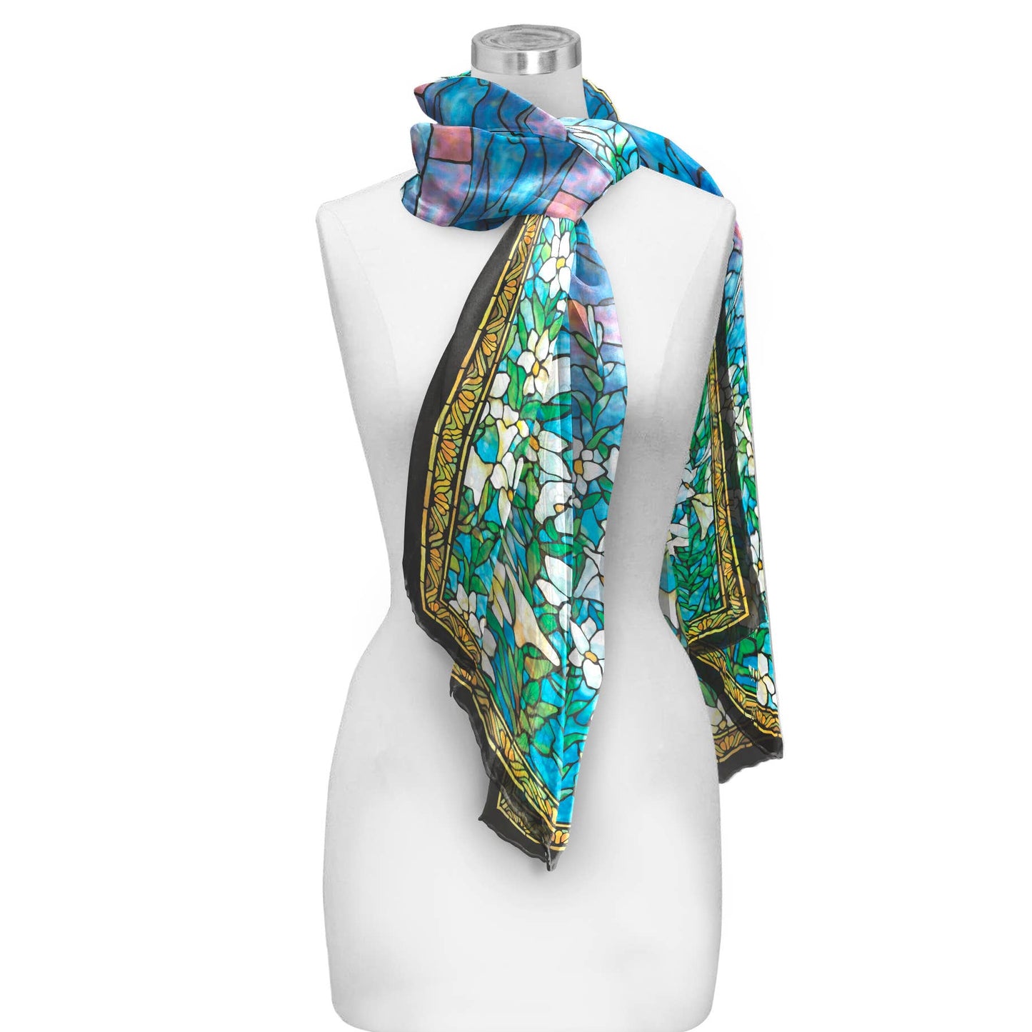 Sheer Scarf - Tiffany Field of Lilies