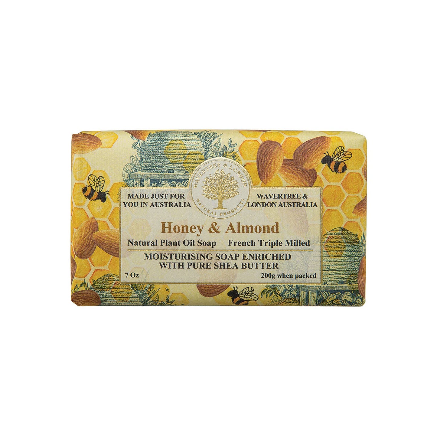 Wavertree & London Honey & Almond Luxury Soap Bar