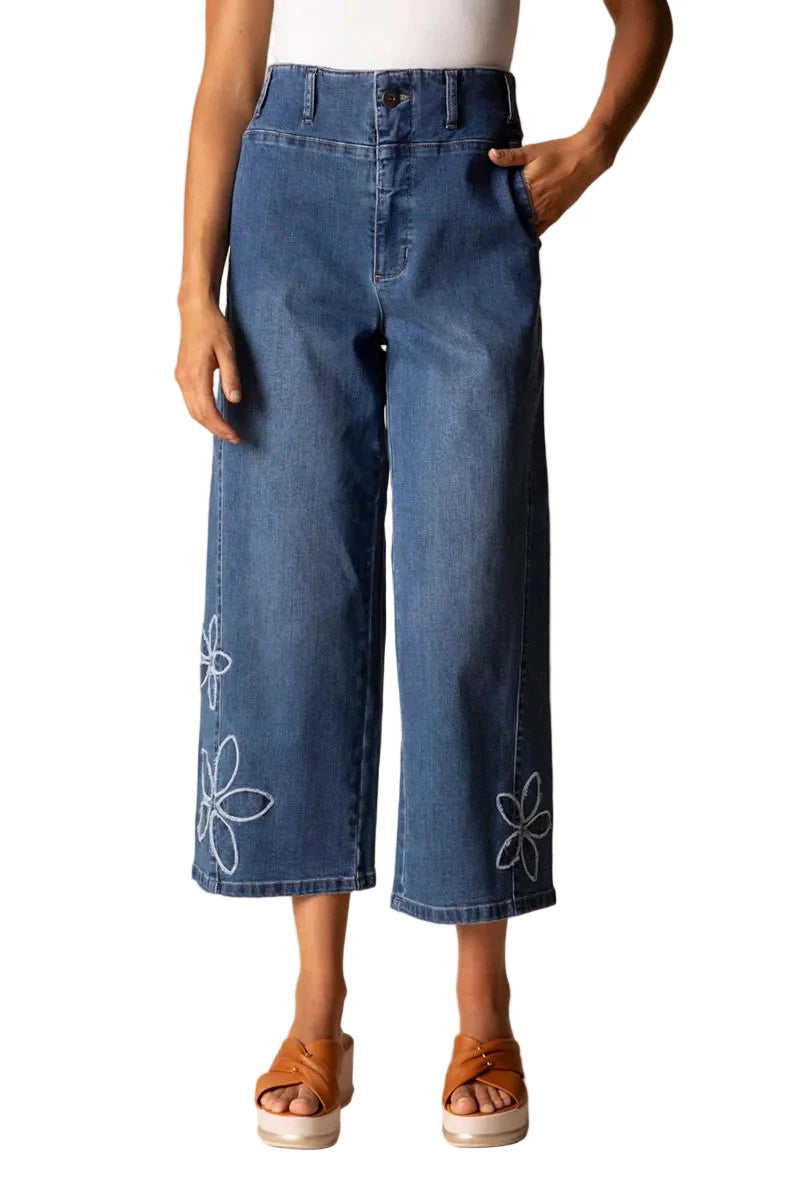 Tossed Flower Jean