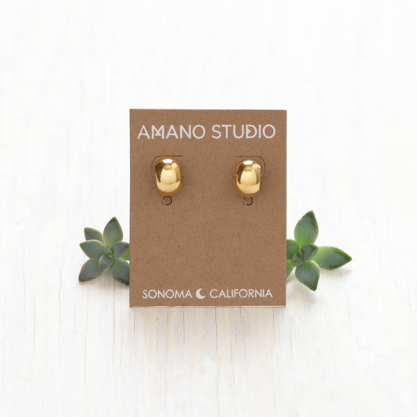Demure Huggie Hoop Earrings