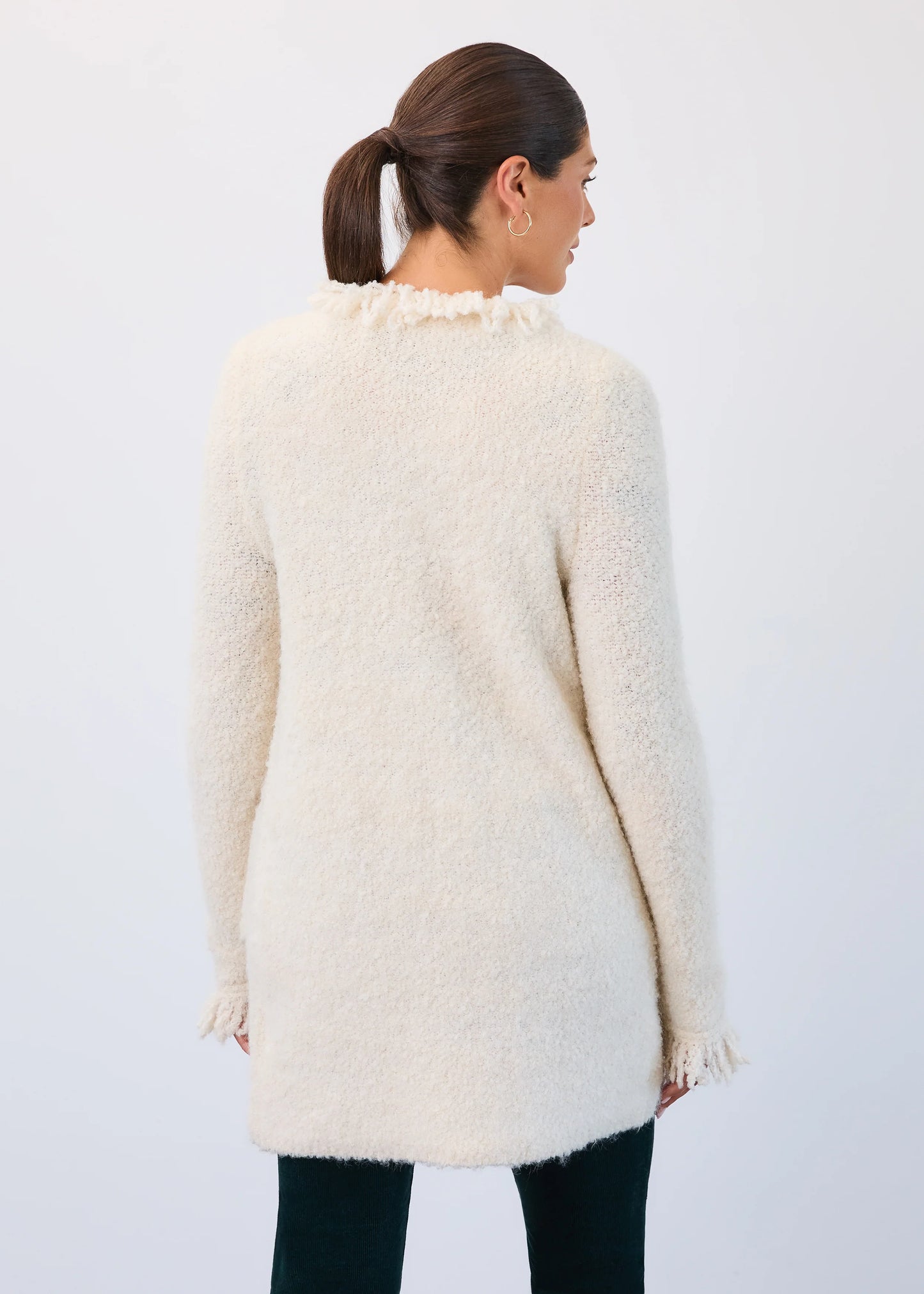 Fringed Cardigan Coat