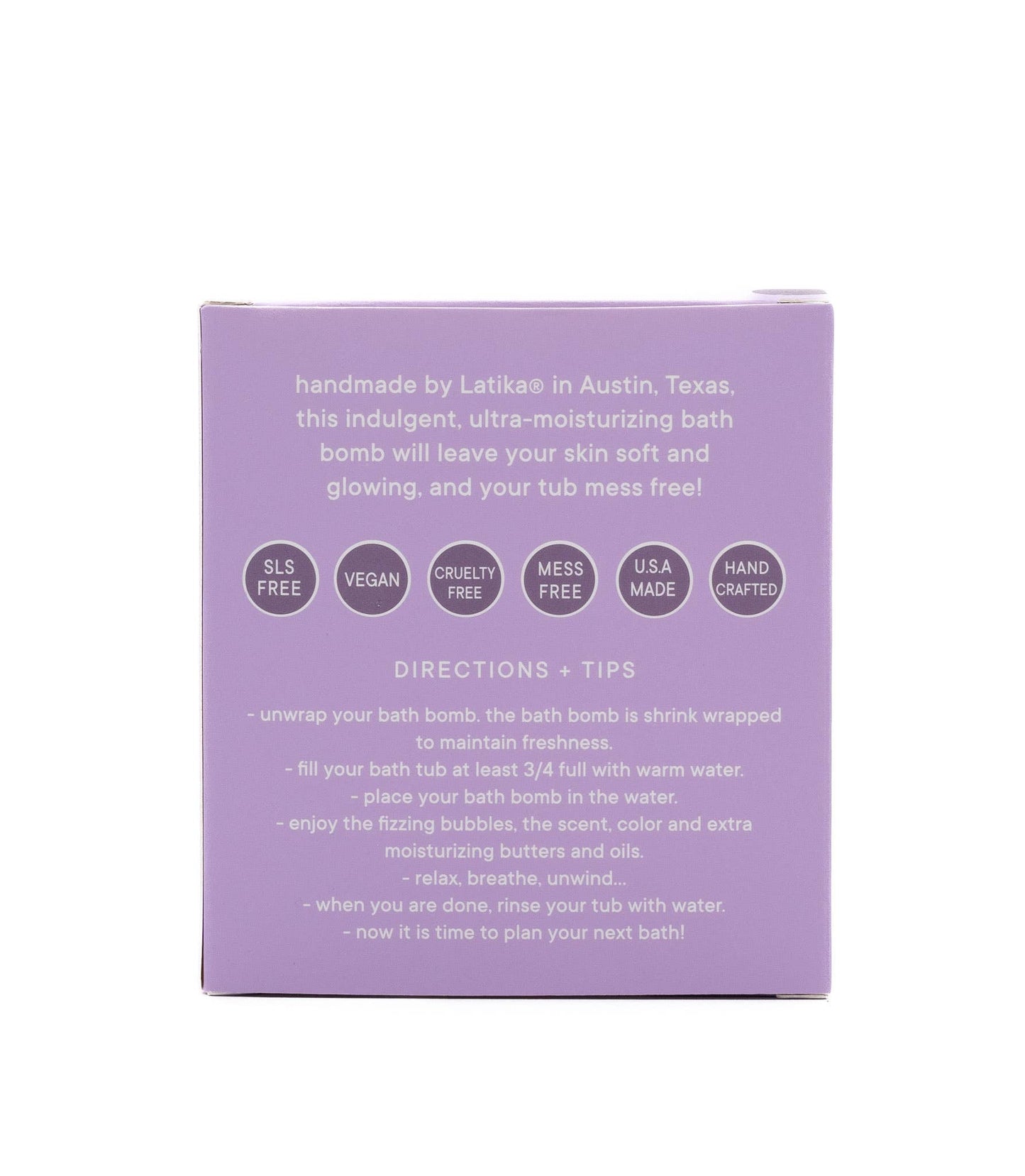 Calm Bath Bomb – Pure Essential Oils 🟣