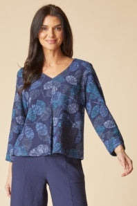 Crinkle Leaves Top