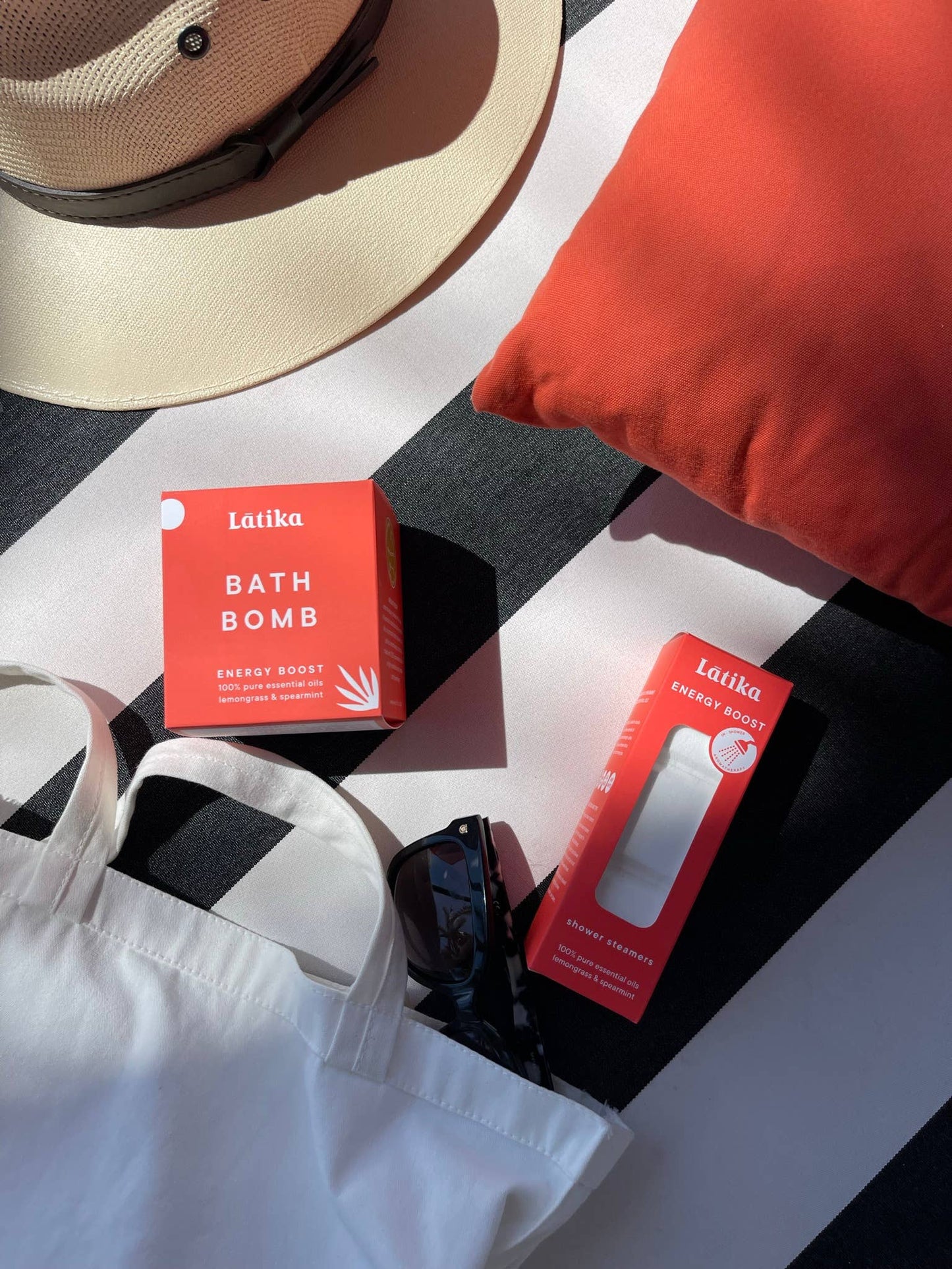 🍂 Energy Lemongrass Mint Bath Bomb –Natural Aromatherapy