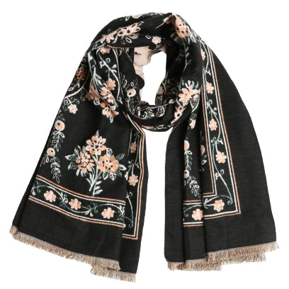 Luxe Paisley Floral Scarf